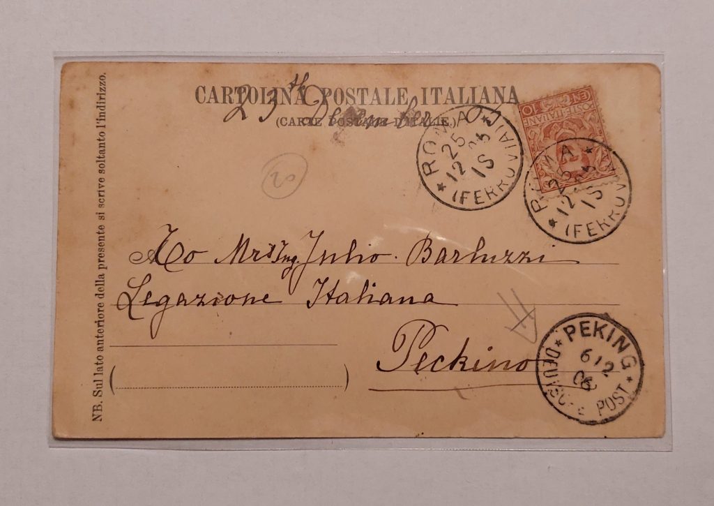 Questa immagine ha l'attributo alt vuoto; il nome del file è 1906-12-25-da-Roma-Ferrovia-a-PEKING-1906-12-06-via-Deutsch-Post-per-Giulio-Barluzzi-1024x725.jpg