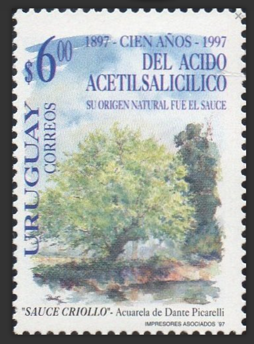 1997_4 URUGUAY, DOCTOR FELIX HOFFMAN, RESEARCHER - ACETYLSALICYLIC ACID - ASPIRIN, WILLOW - MEDICINAL TREE, BOOKLET, MN.jpg