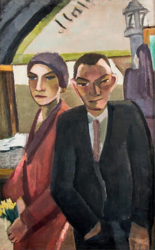 Coppia in un caffè probabilmente Max Beckmann (1884–1950) e sua moglie Quappi (1904–1986) intorno al 1930