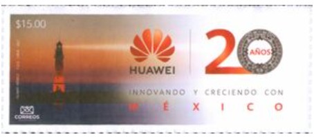 2021 11 12-20 anni di Huawei in Messico (Catalogo Michel MX 4256)