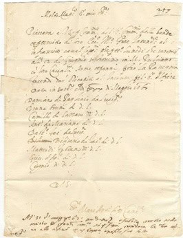 Recto interno — lista soldati bande medicee 31 maggio 1560