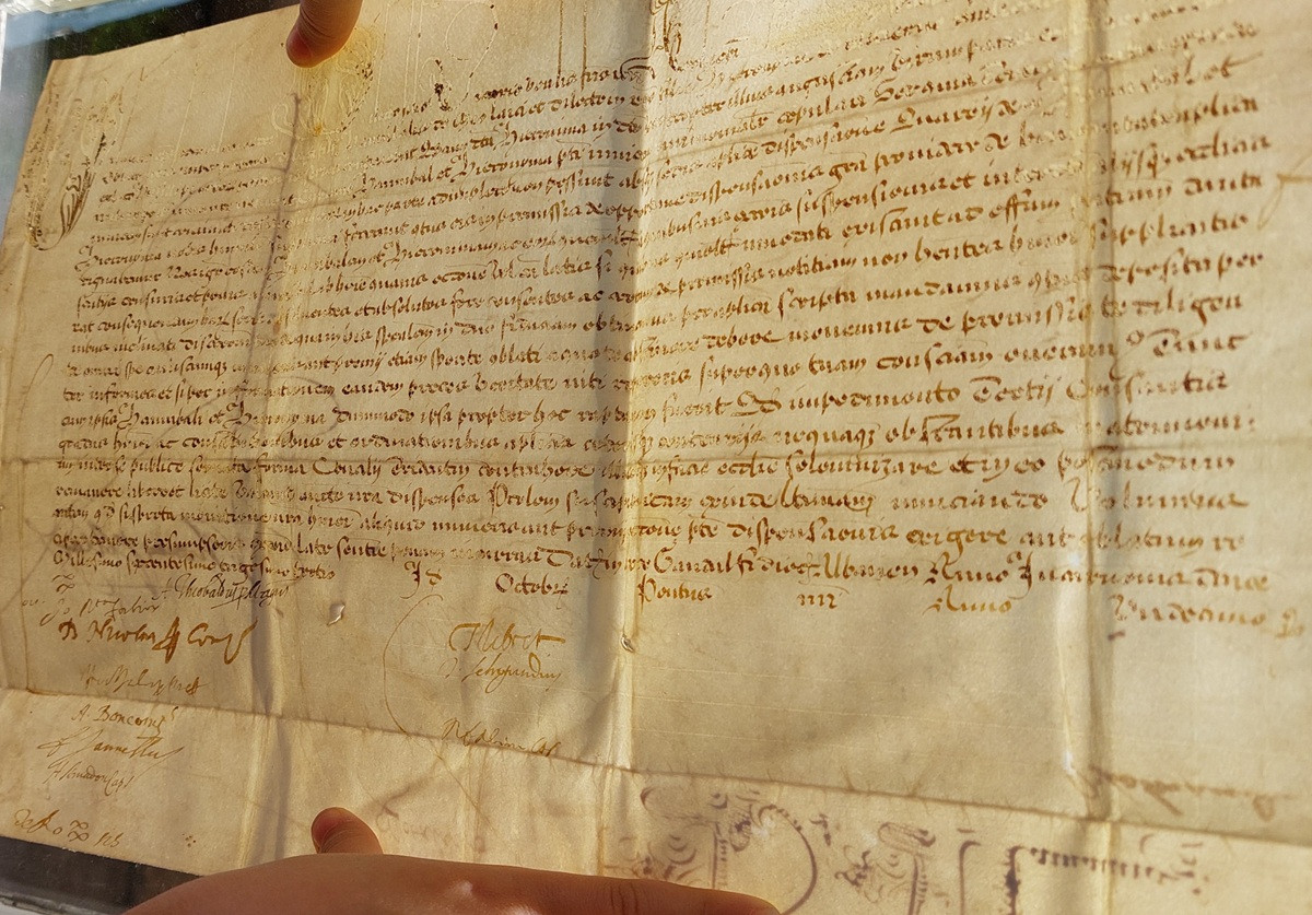 Bolla Apostolica Clemente VIII 1593 — recto completo