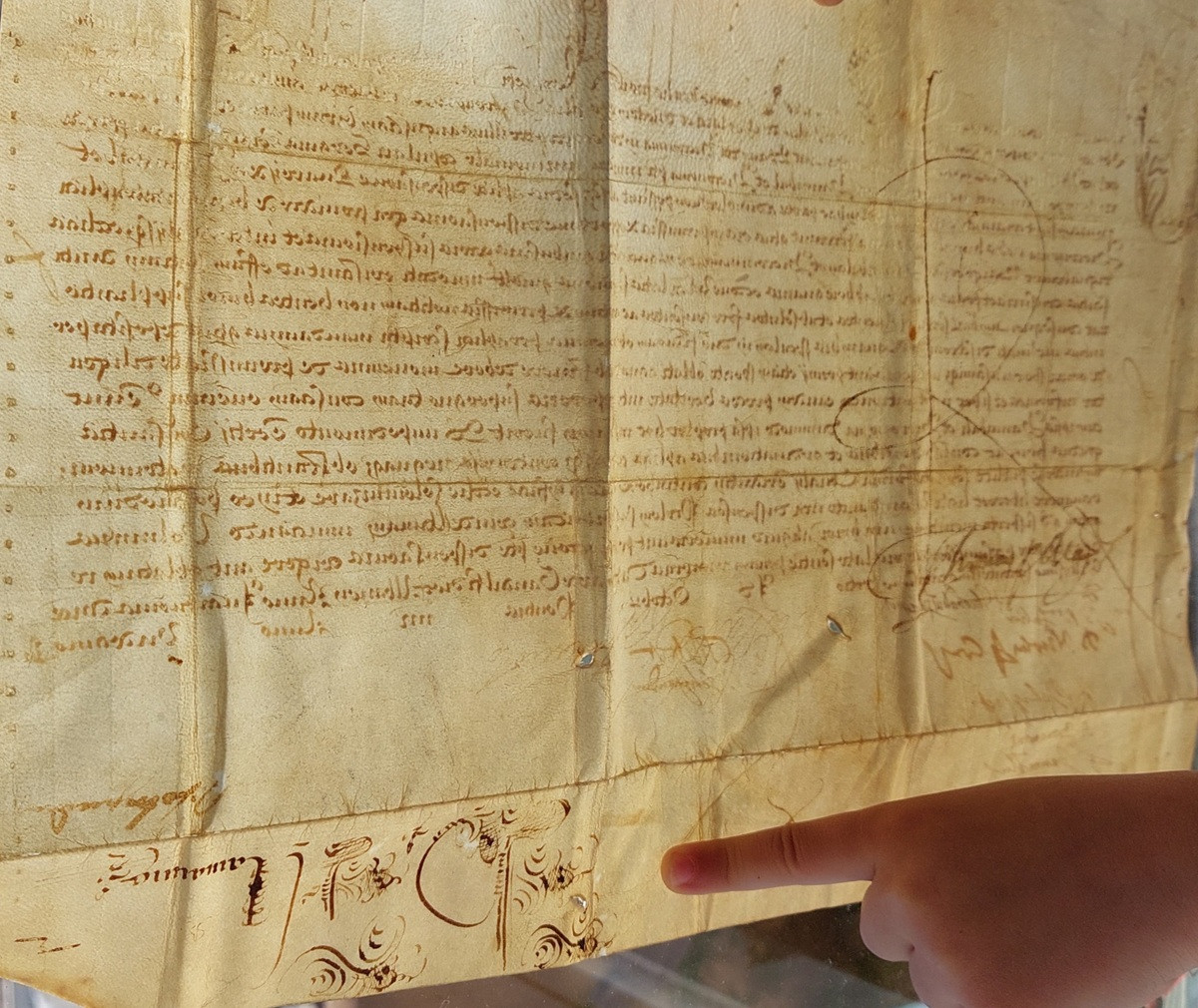 Bolla Apostolica Clemente VIII — verso in controluce 2