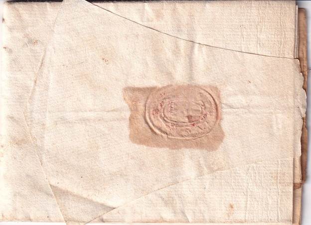 Verso con soprascritta e sigillo — 1601 Roma Alatri