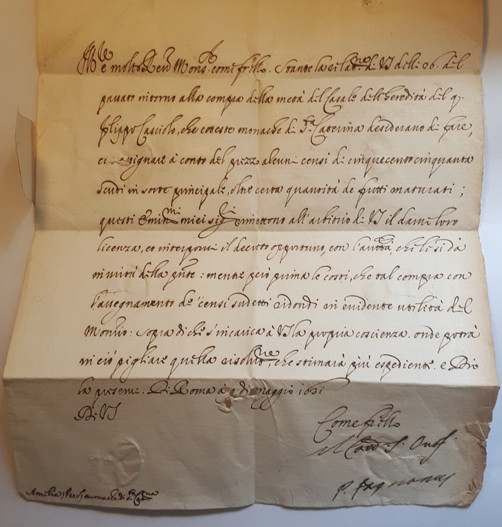 Verso, dettaglio indirizzo