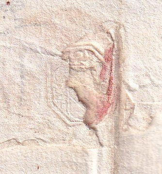 1644 04 06 s da Gand a Courtrai Foglio 1 ripiegato in 9 Recto sigillo chiusura particolare