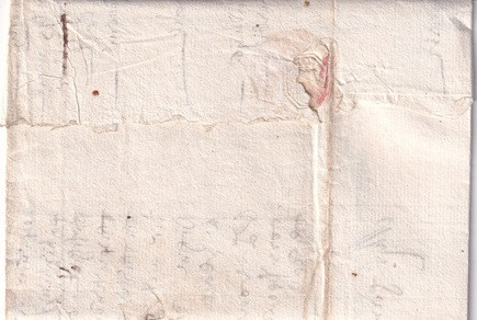 1644 04 06 s da Gand a Courtrai Foglio 1 ripiegato in 9 Recto sigillo chiusura