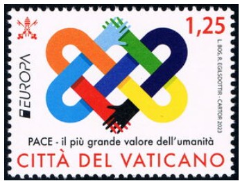 2023 05 16 €1_25 La_pace_valore_più_alto_dellumanità-Yvert et Tellier VA 1937