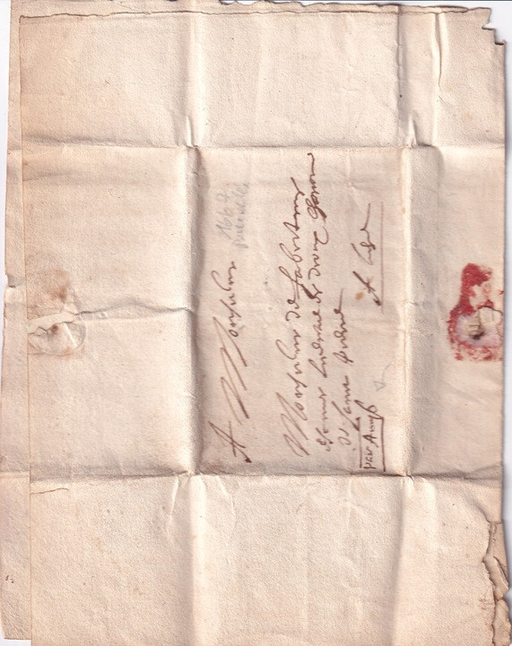 1667 04 19_4 Foglio 2 Recto presumibilmente contenitore del foglio 1 da Bruxelles a Liegi-Amy