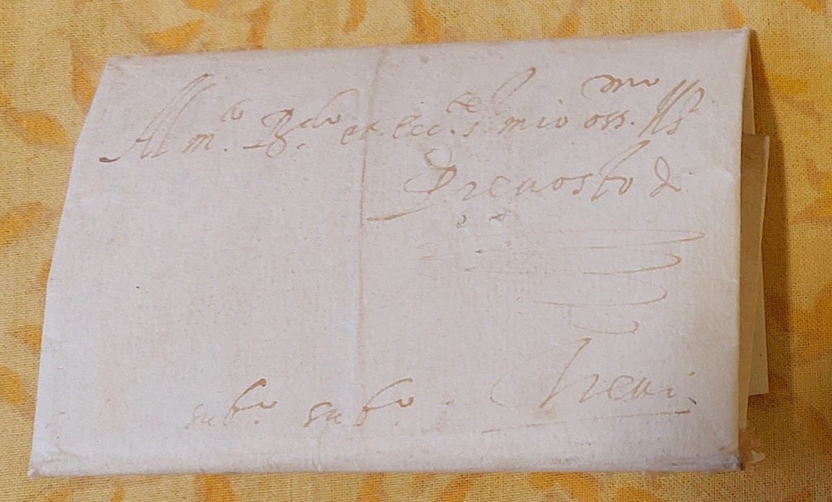 Foglio 1, Recto — Indirizzo e Subito Subito
