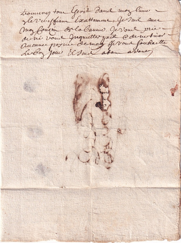 1686 08 05 s da NISMES Foglio 2 Recto Continua testo lettera