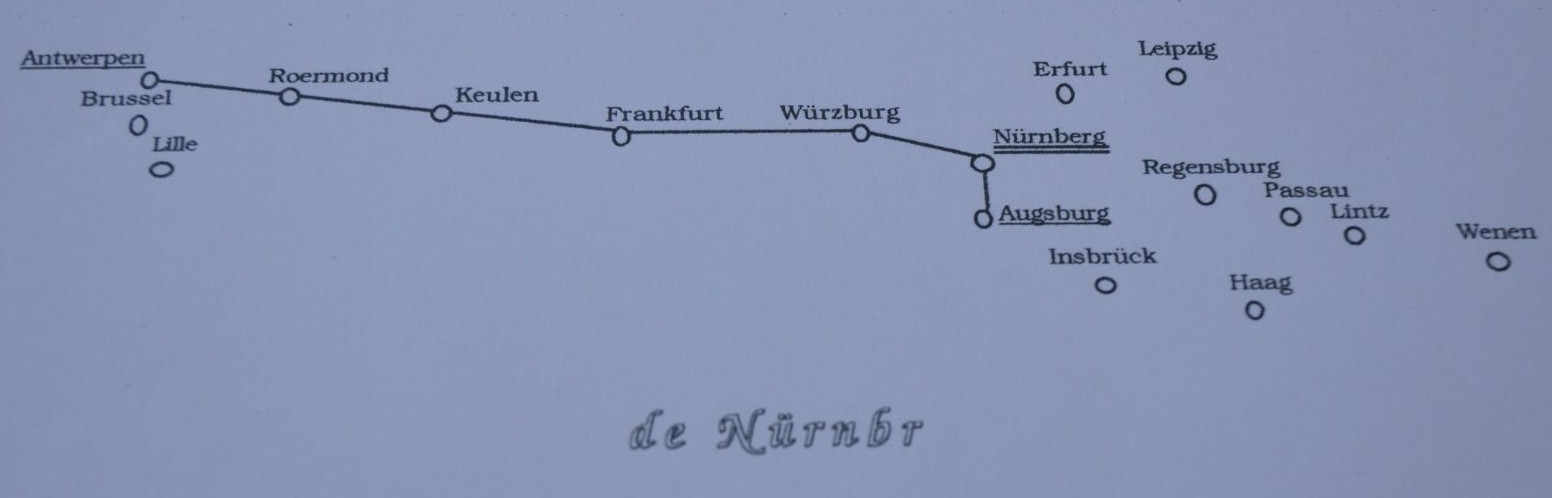 1689 11 17_7 da Augusta ad Anversa Map