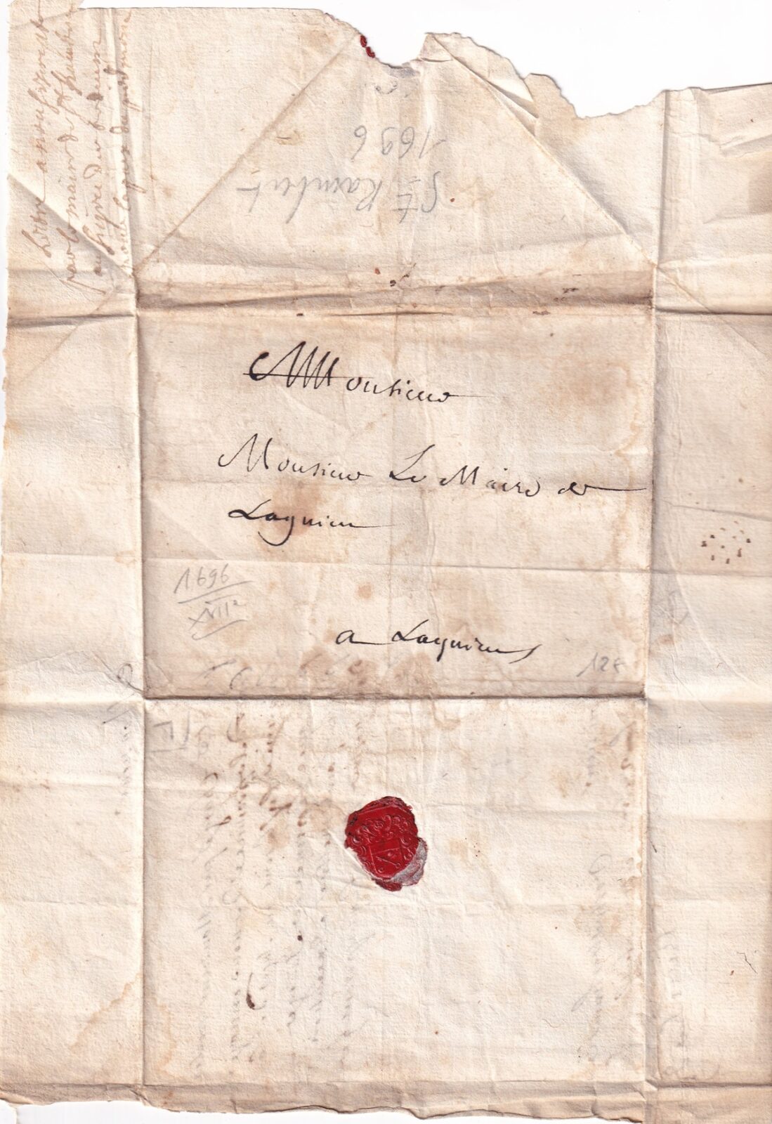 1696 10 02 6 s da SAINT RAMBERT EN BUGEY AIN a Languirus Recto