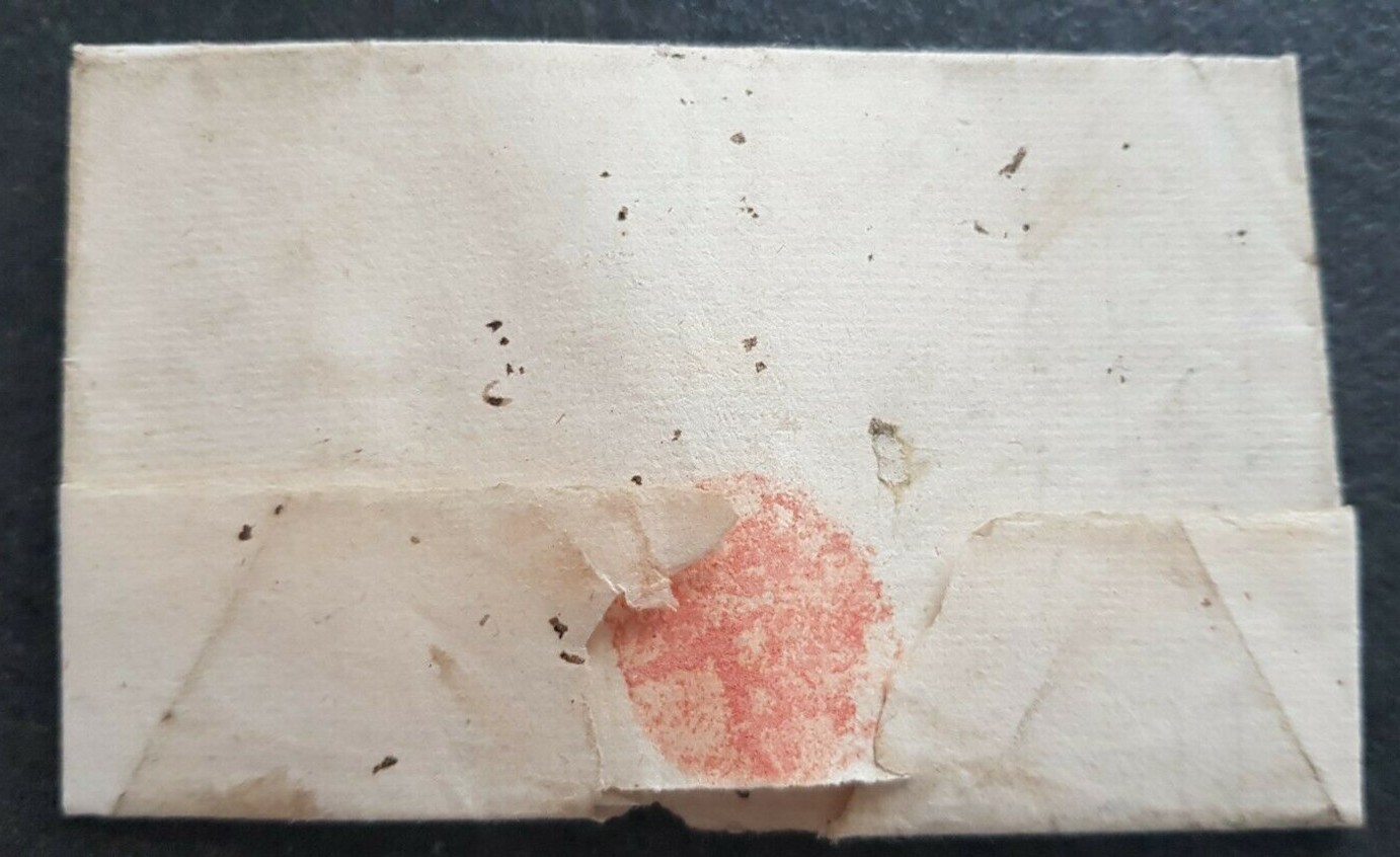 Foglio 1 recto, chiusura con bollo a base rossa