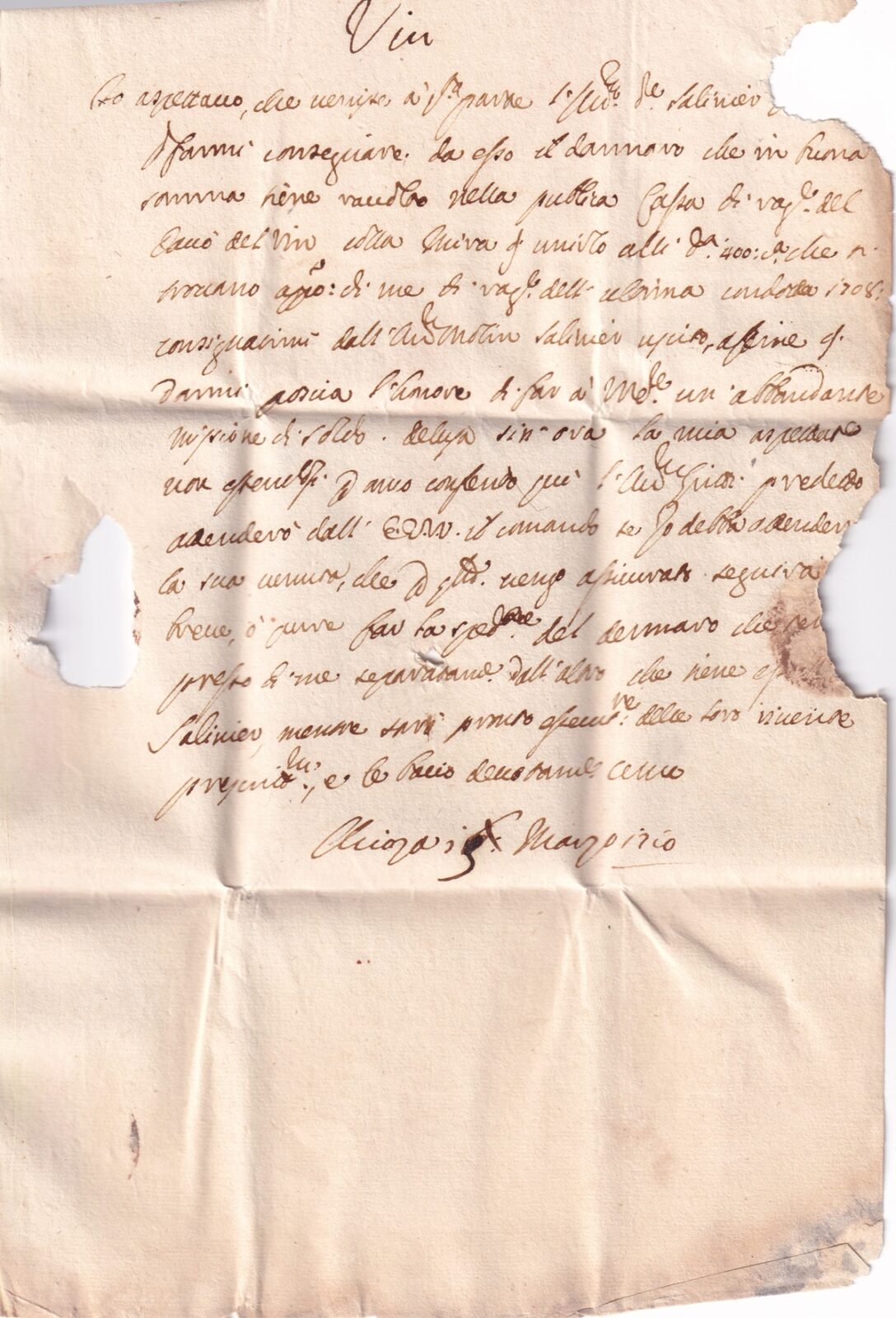 Foglio 2 Verso