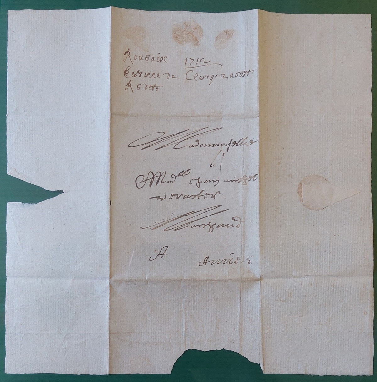 Foglio 1 Recto