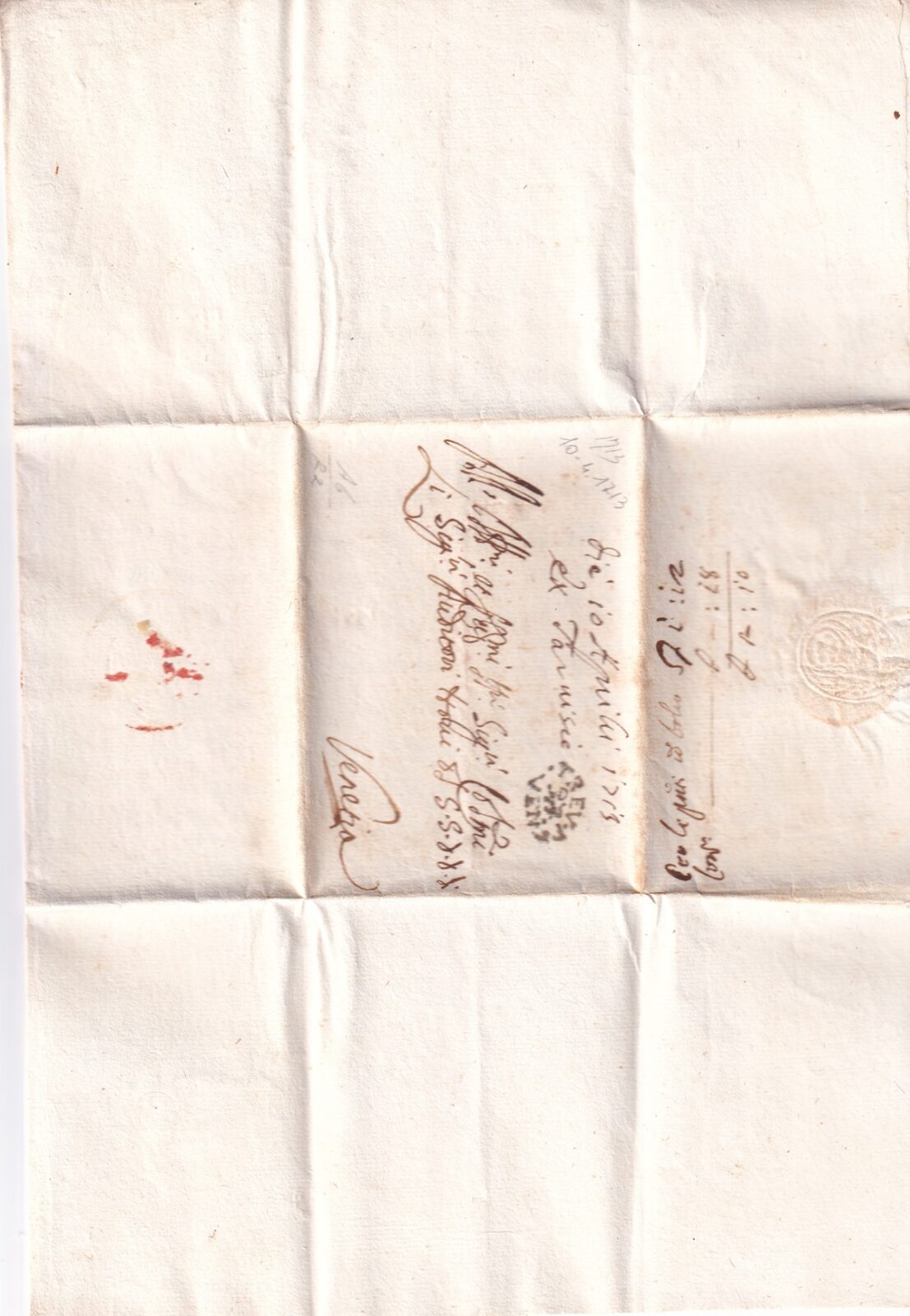 Foglio 1 Verso