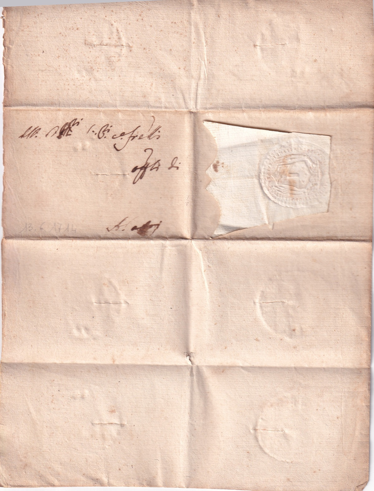 Foglio 1 Recto