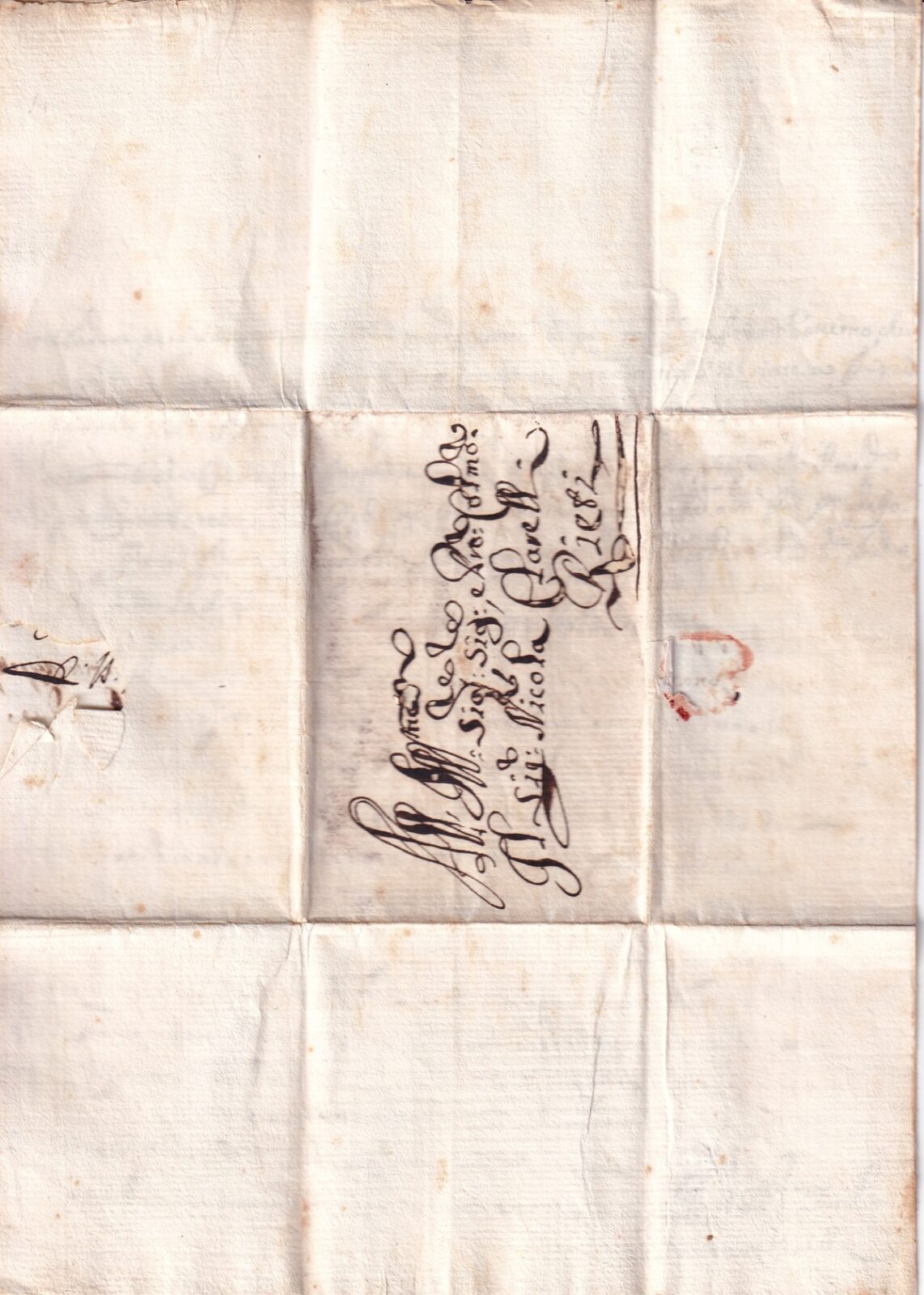 Foglio 1 Recto