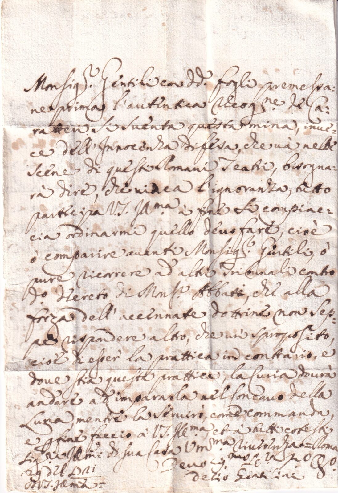 Foglio 2 Recto