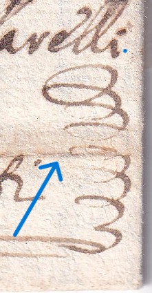 1721 01 29_6 MANOSCRITTO da DELIO GENTILINI SEGNO DI CAVALCATA