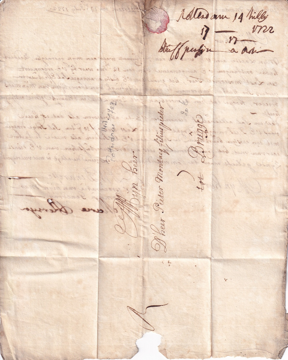 Foglio 1 Recto Indirizzo forse Gilda