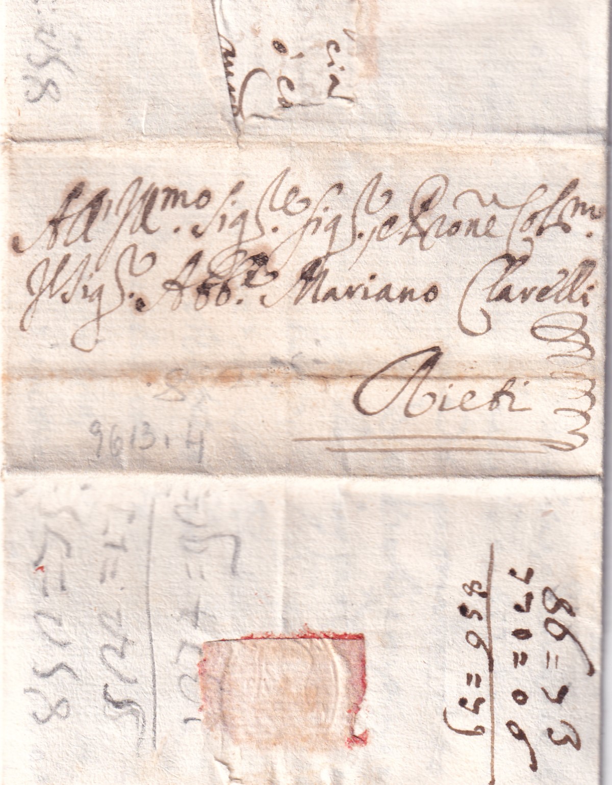 Foglio 1 Recto