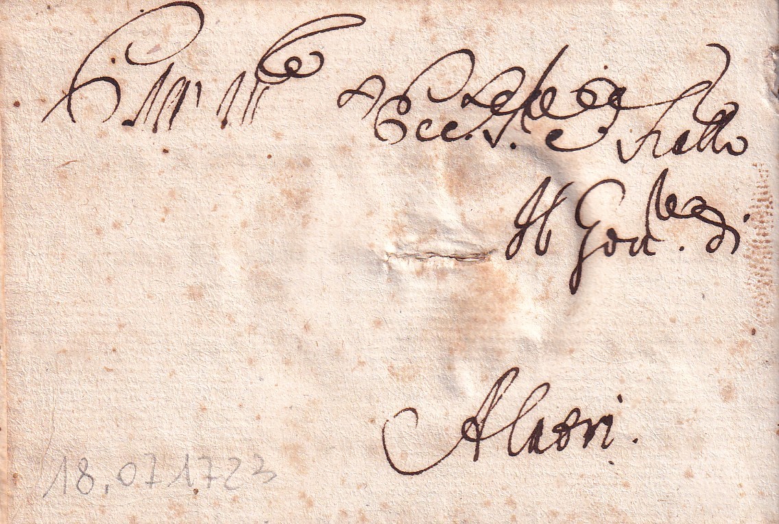 Recto, indirizzo, taglio da bollo