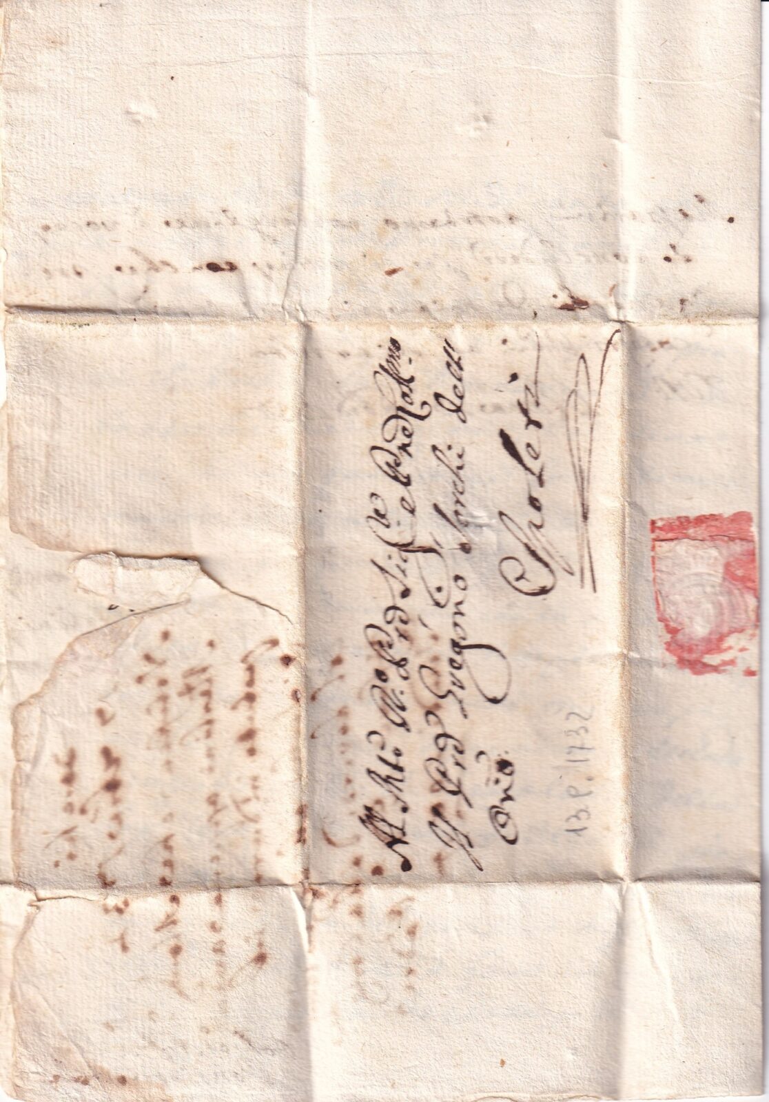1732 09 13_5 s da ROMA per SPOLETO foglio 1 recto