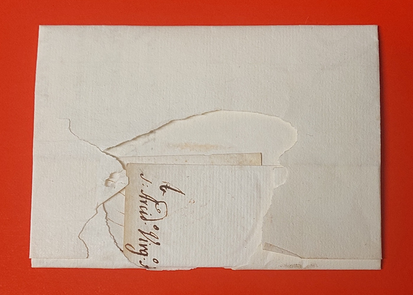 1743 09 18_ s da Roma a Magliano foglio 1 ripiegato in 6 recto chiusura