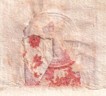 1746 11 12_5 per Monte San Savino — sigillo cartaceo oblata rossa