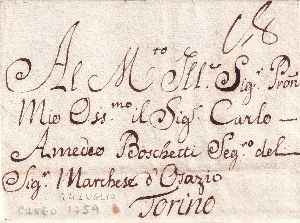 Soprascritta del piego